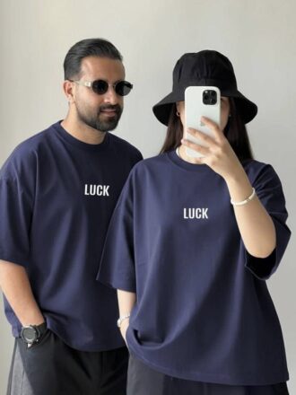 تیشرت باکسی طرح luck