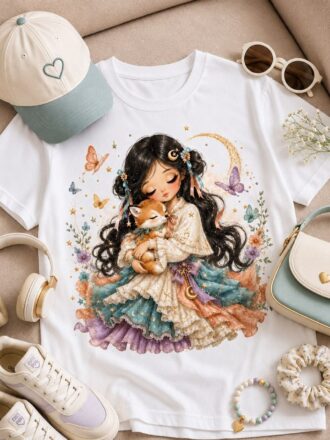 تیشرت summer طرح پرنسسی