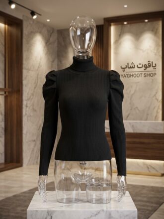 بلوز یقه اسکی سرشونه چیندار